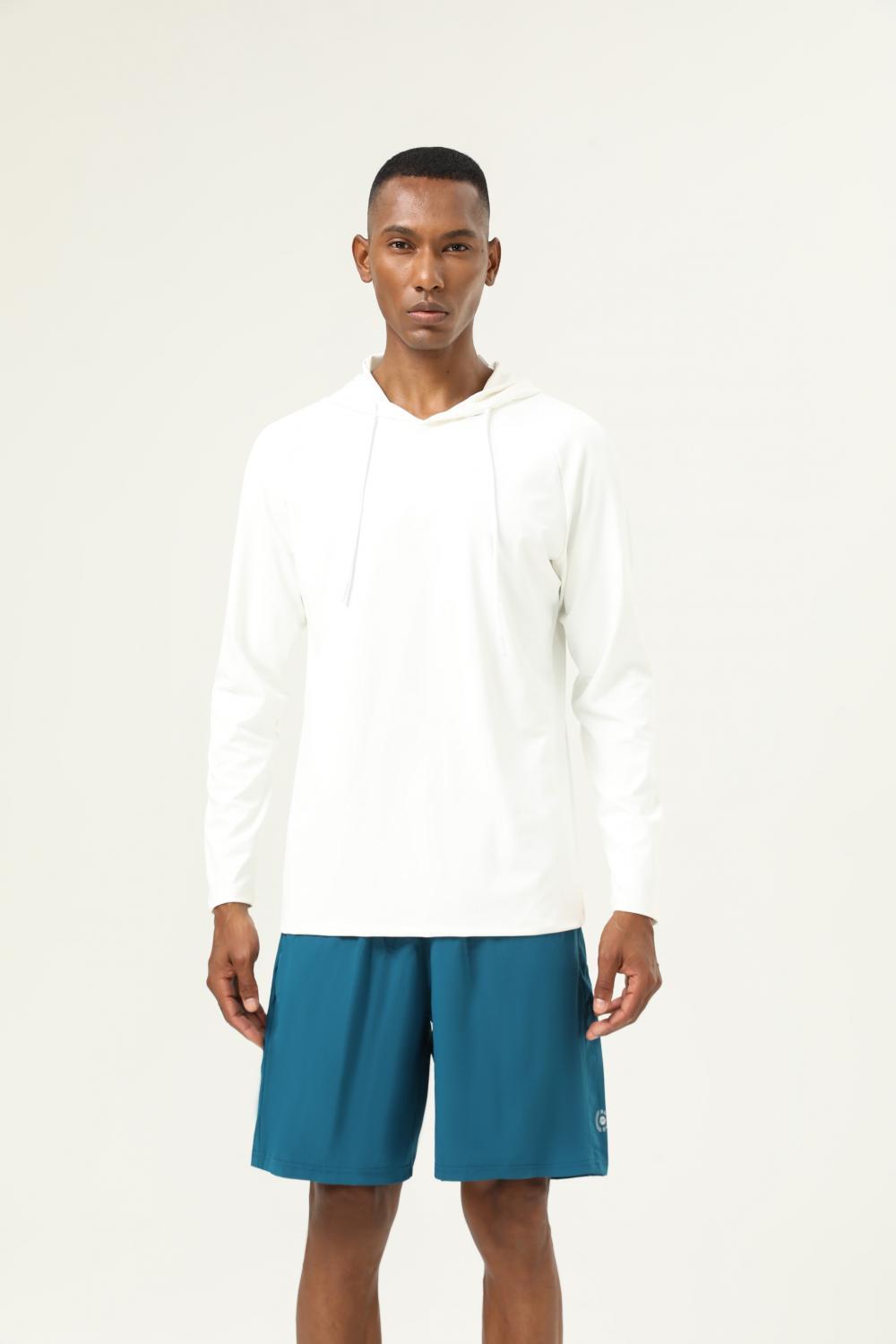 Long-sleeved hooded T-shirt 16855