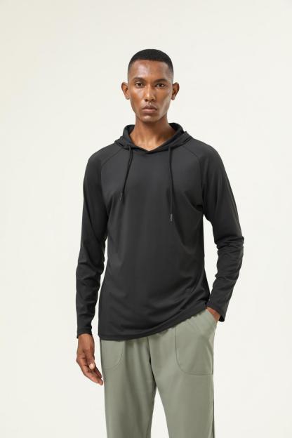 Long-sleeved hooded T-shirt 16855