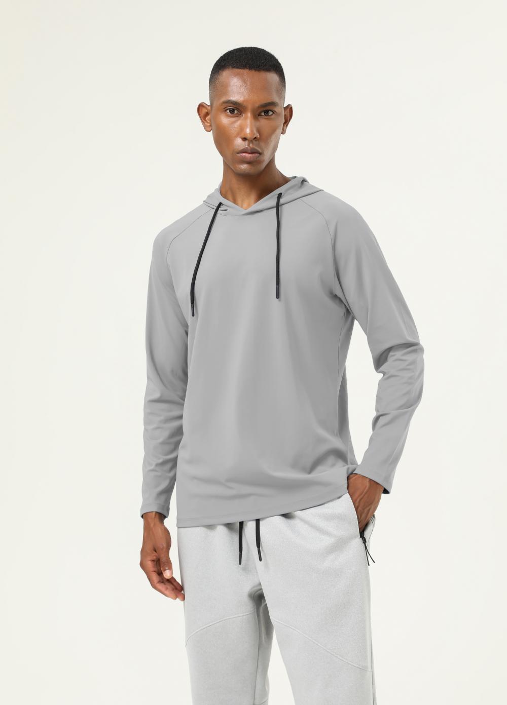 Long-sleeved hooded T-shirt 16855