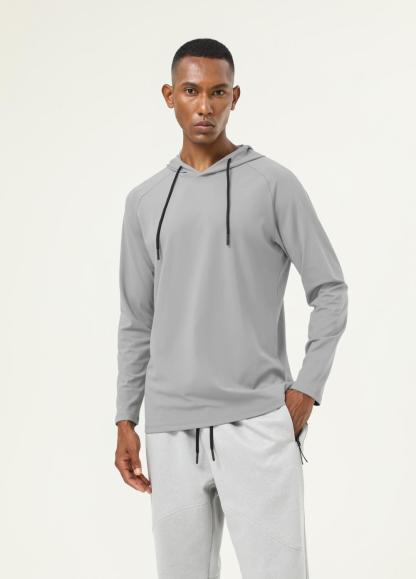 Long-sleeved hooded T-shirt 16855