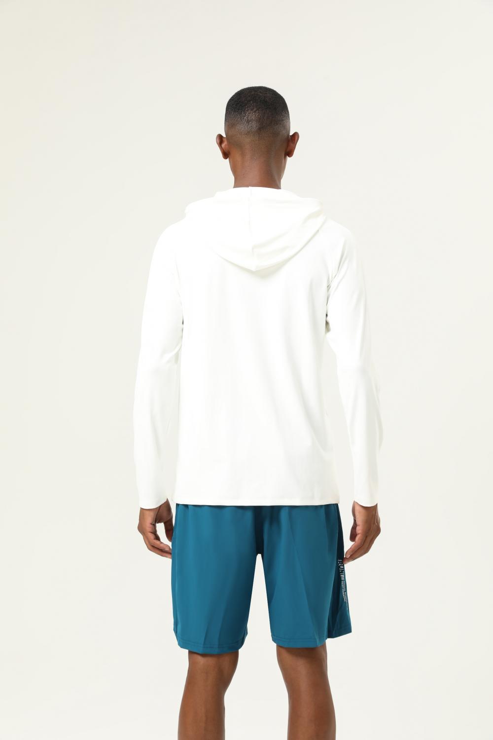 Long-sleeved hooded T-shirt 16855