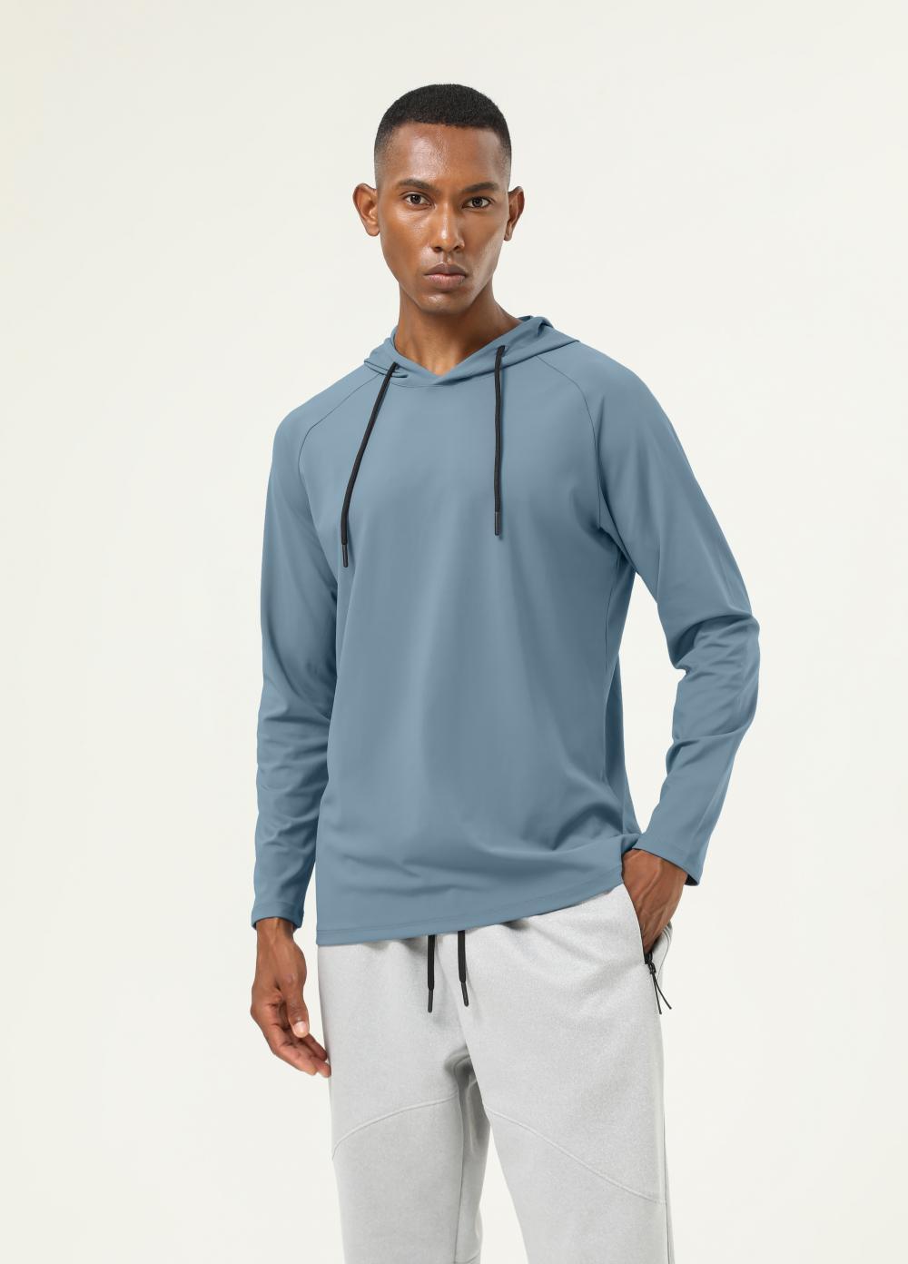 Long-sleeved hooded T-shirt 16855