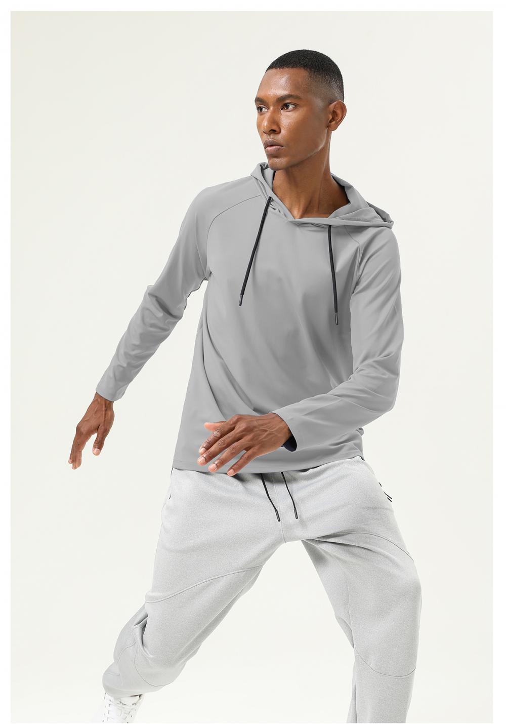 Long-sleeved hooded T-shirt 16855