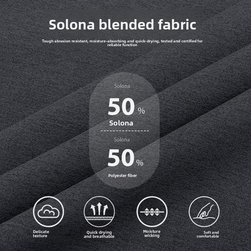 Outdoor Sports Long Sleeve Quick-Dry Breathable Fitness T-Shirt for Men Running Cycling Clothing Solona Basketball Top