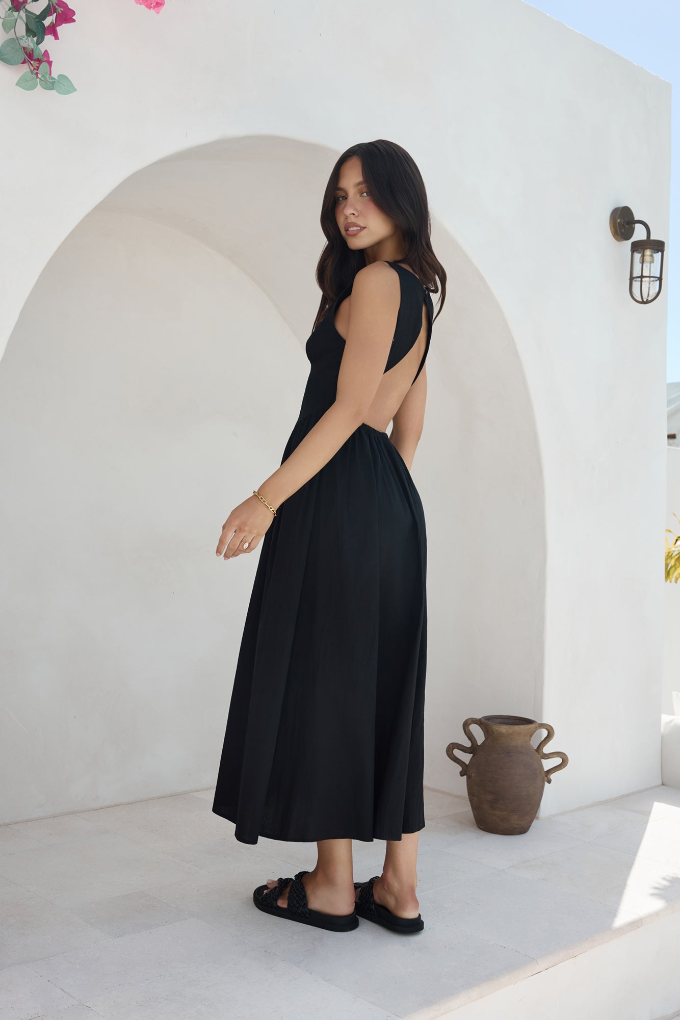 Chasing Daylight Maxi Dress Black-Roy Dress