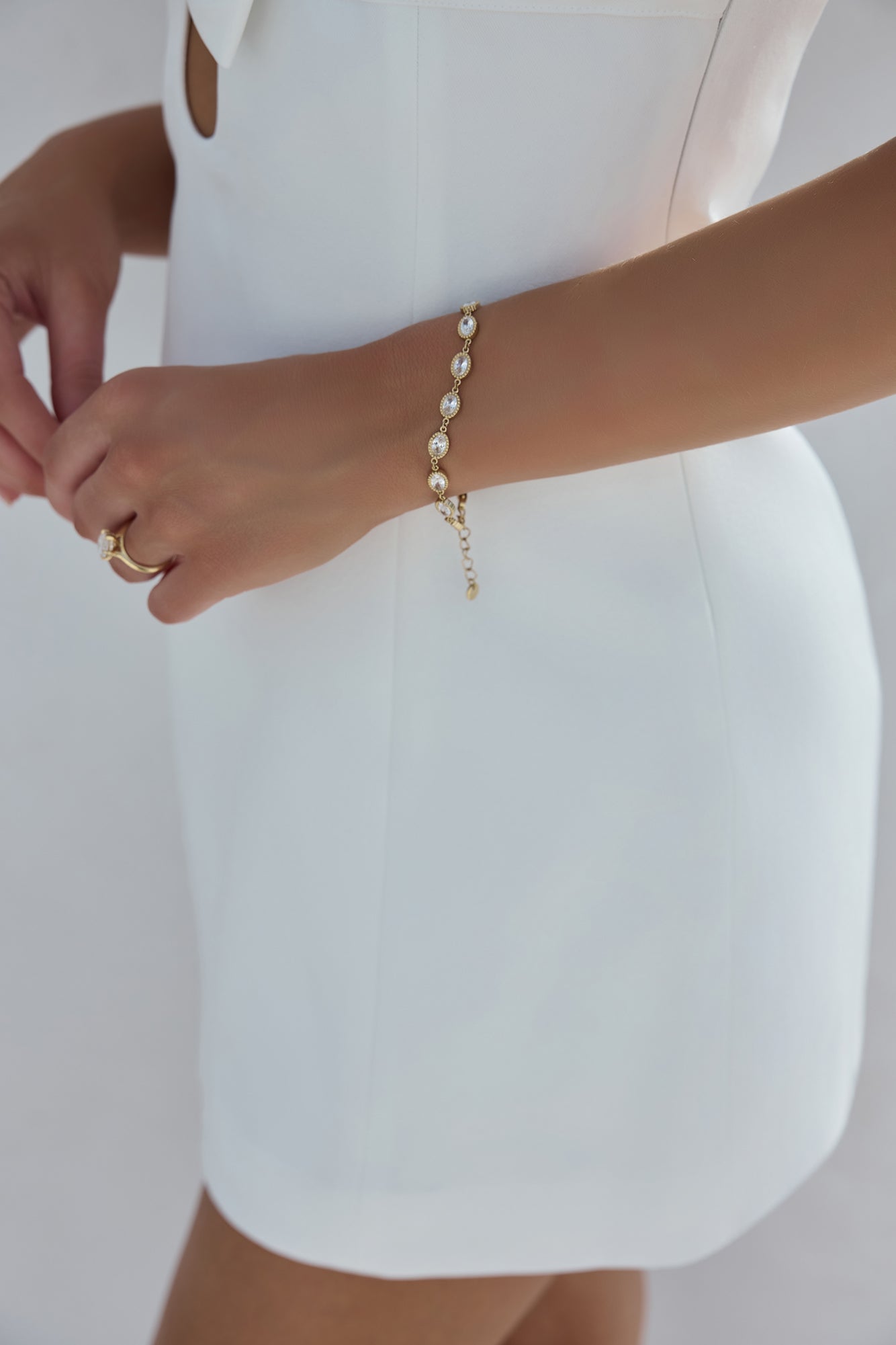 Ballroom Diamonds Bracelet Gold-Roy Dress