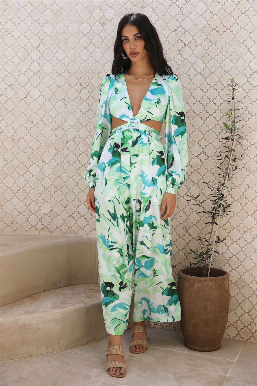 Another Life Jumpsuit Green-Roy Dress