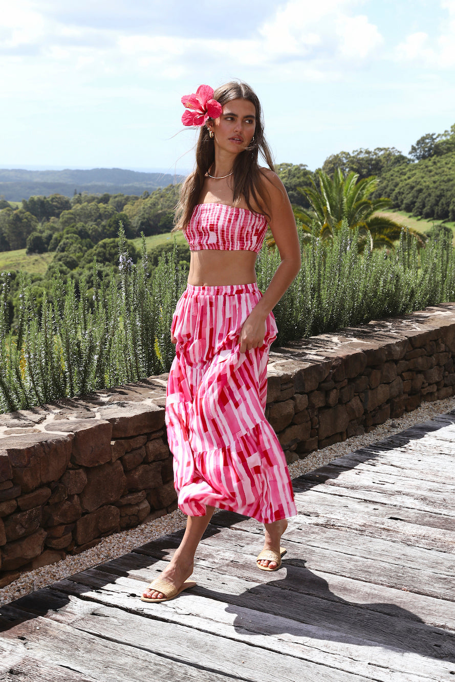 Platonic Maxi Skirt Pink-Roy Dress