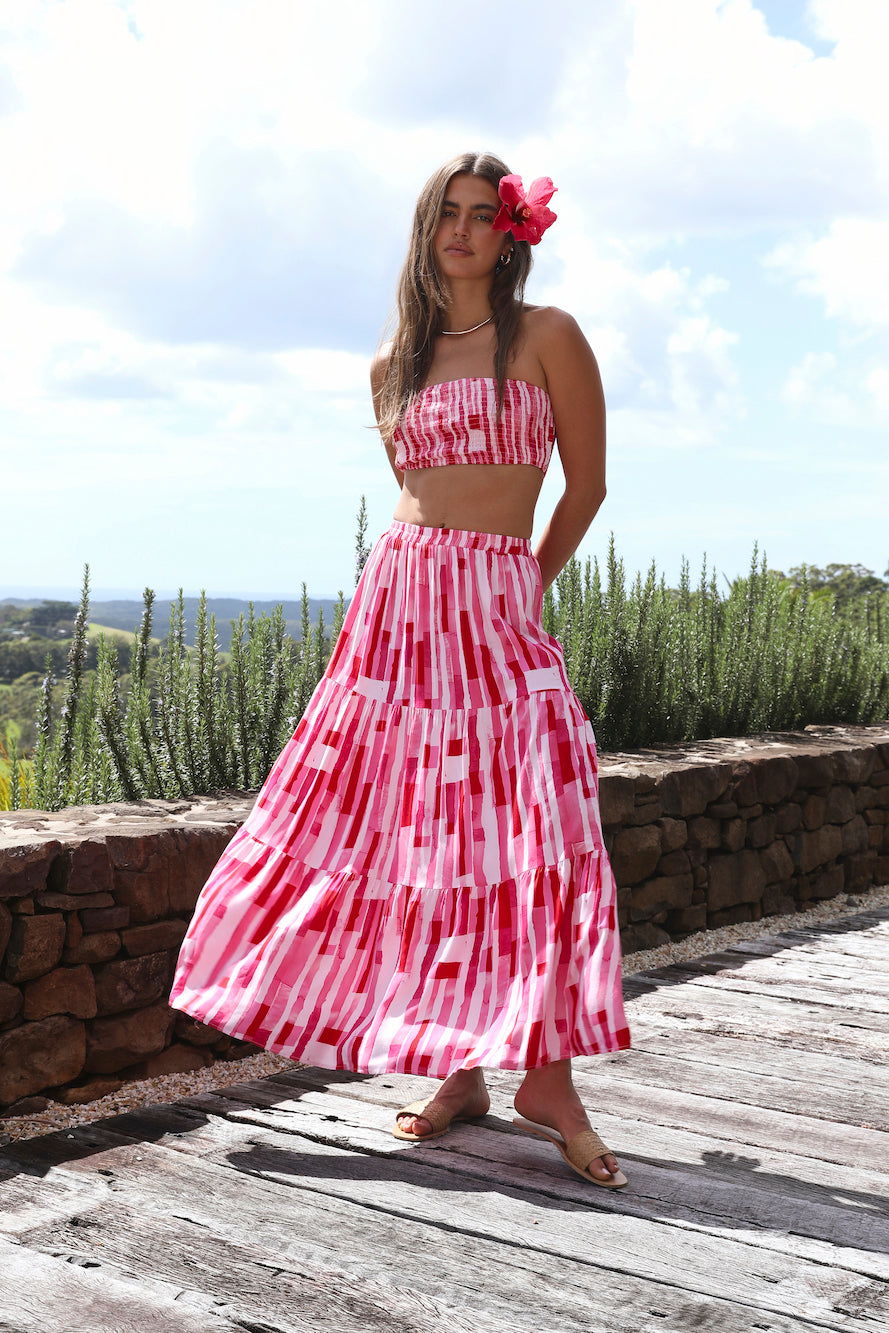 Platonic Maxi Skirt Pink-Roy Dress