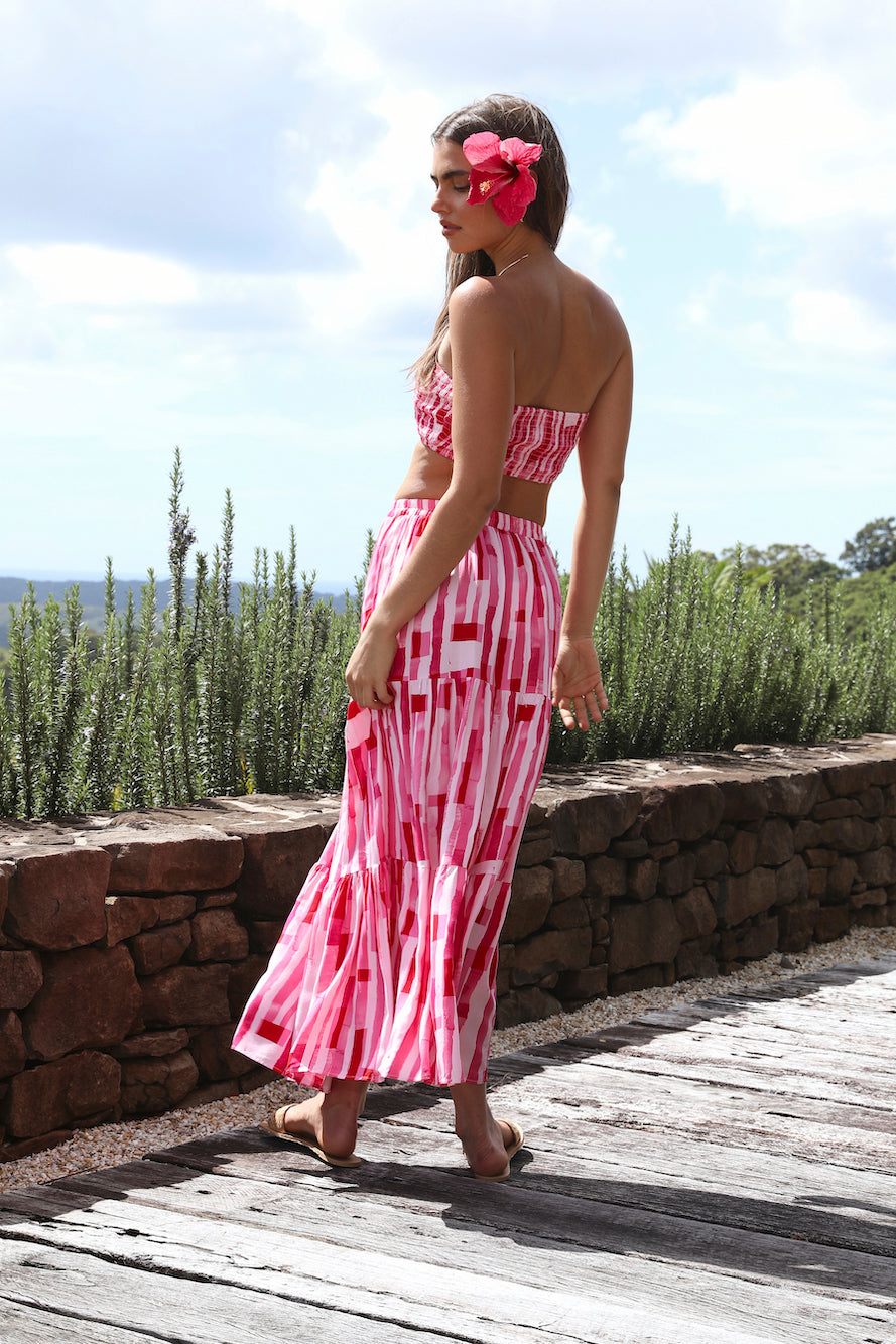 Platonic Maxi Skirt Pink-Roy Dress