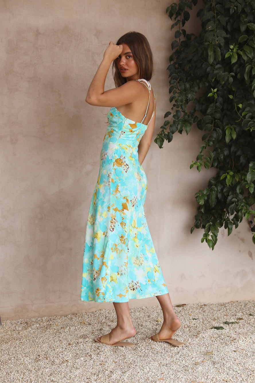 Already Over Maxi Dress Green-Roy Dress