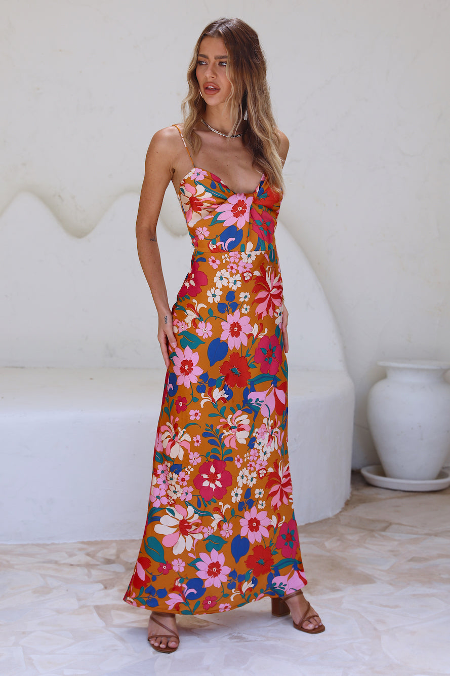 My Muse Maxi Dress Orange-Roy Dress