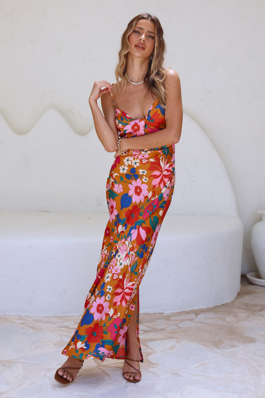 My Muse Maxi Dress Orange-Roy Dress
