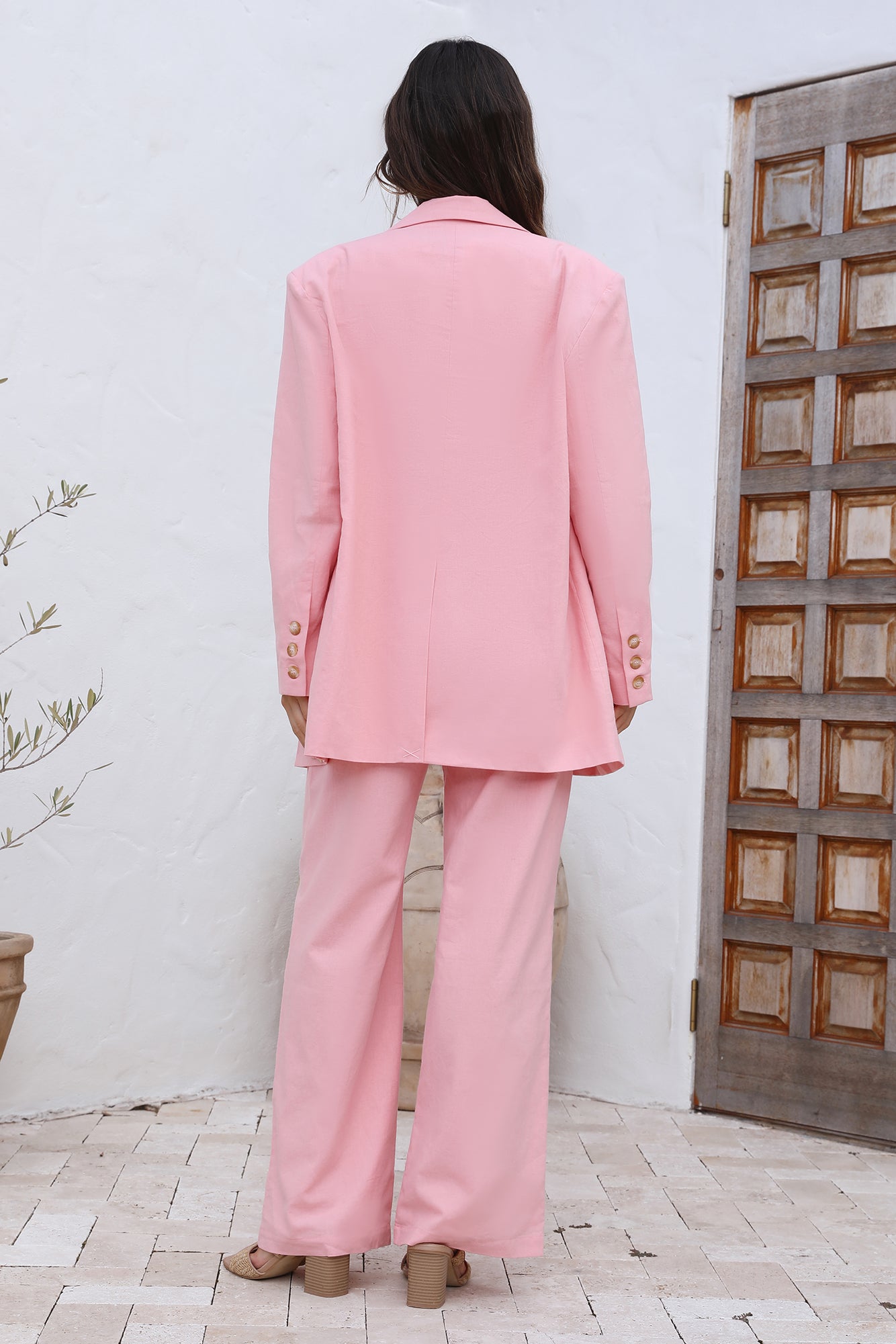 CHARLIE HOLIDAY Addison Blazer Pink Punch-Roy Dress