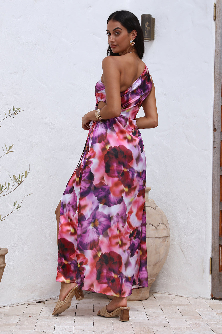 Ask me Anything Maxi Dress Purple-Roy Dress