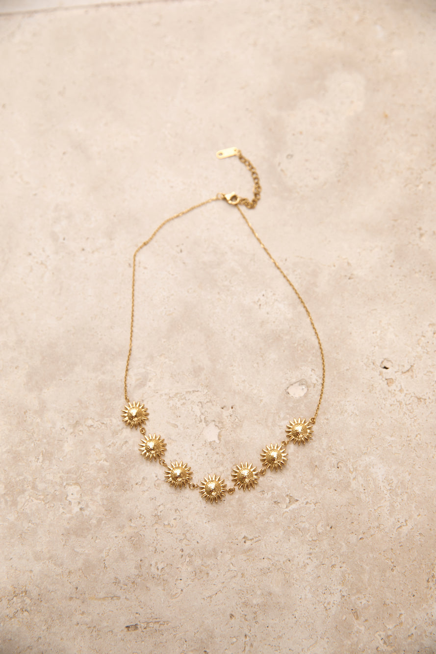 18k Gold Plated Bronze Perfection Necklace Gold-Roy Dress