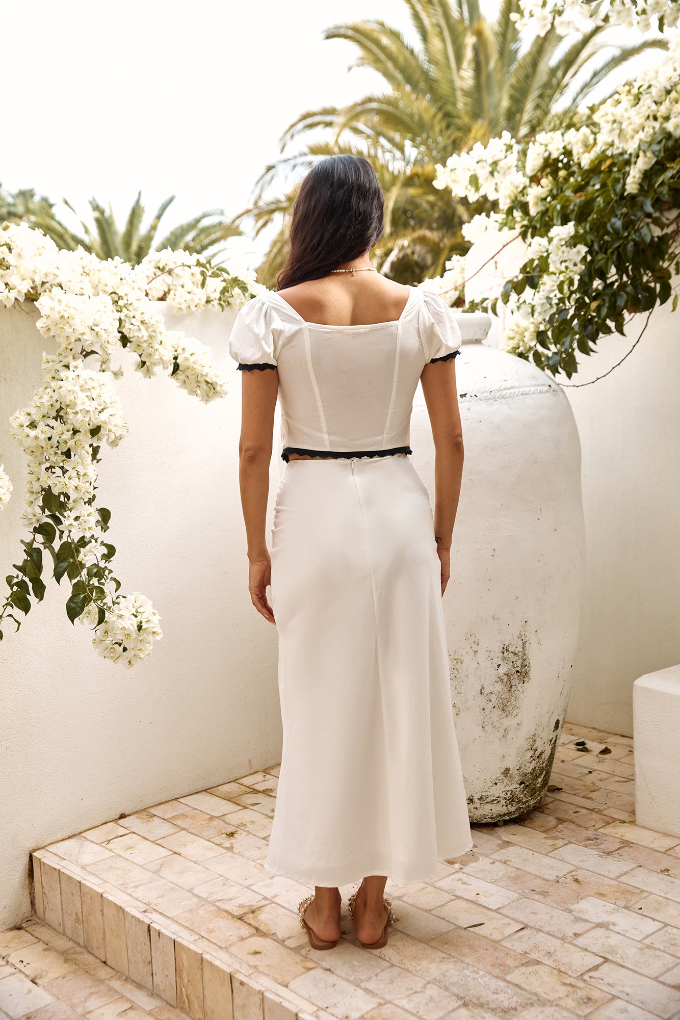 Soft Heart Crop Top White-Roy Dress