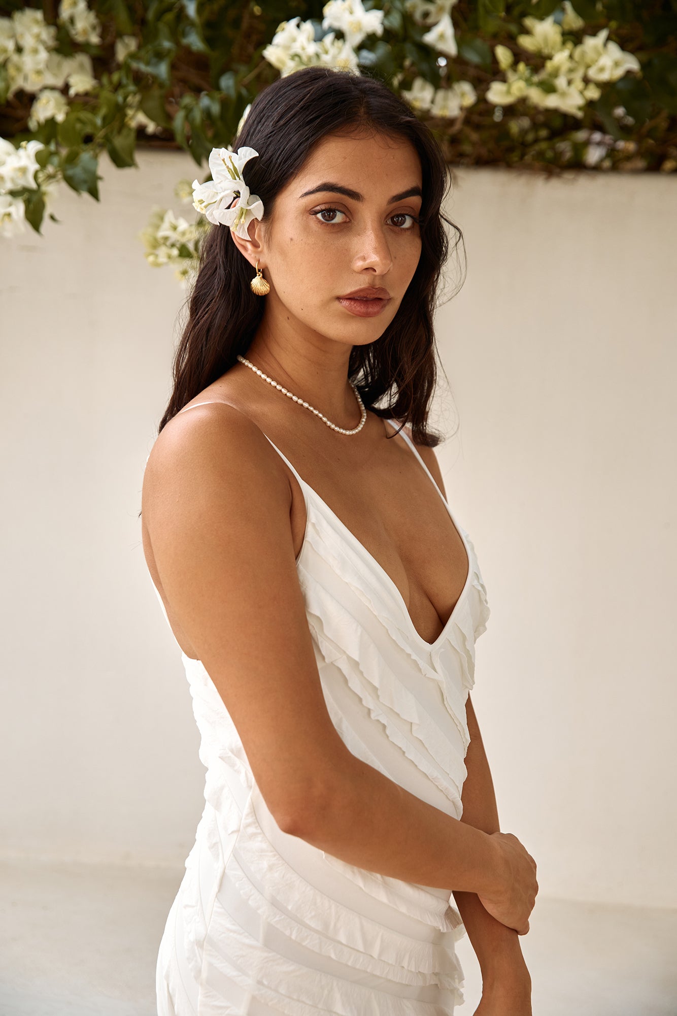 18k Gold Plated Shore Discovery Earrings Gold-Roy Dress