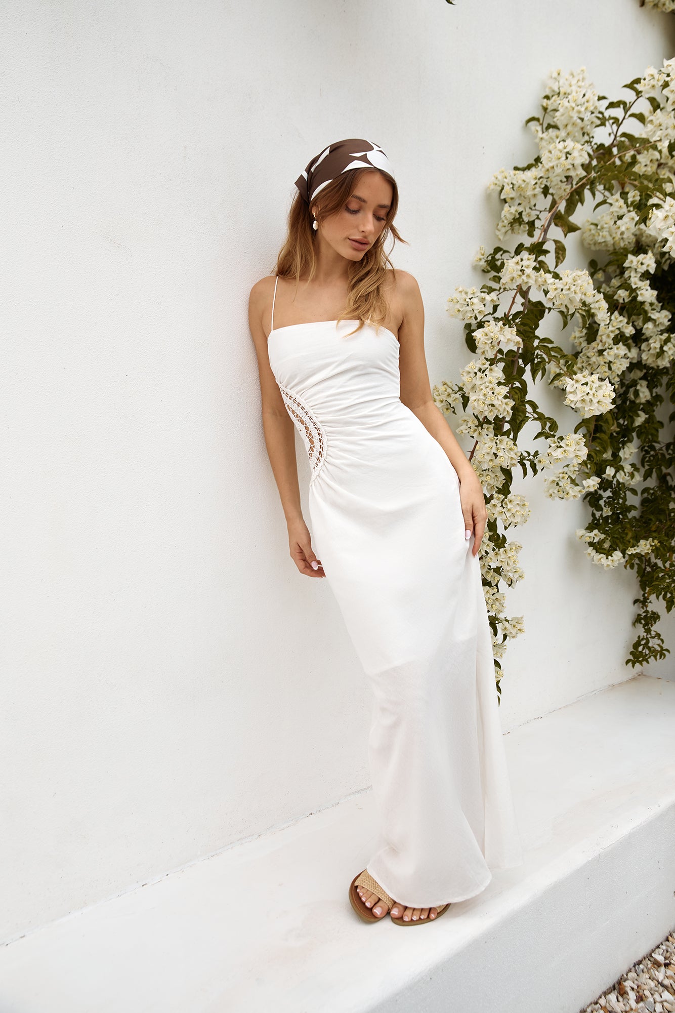 Amalfi Amore Maxi Dress White-Roy Dress