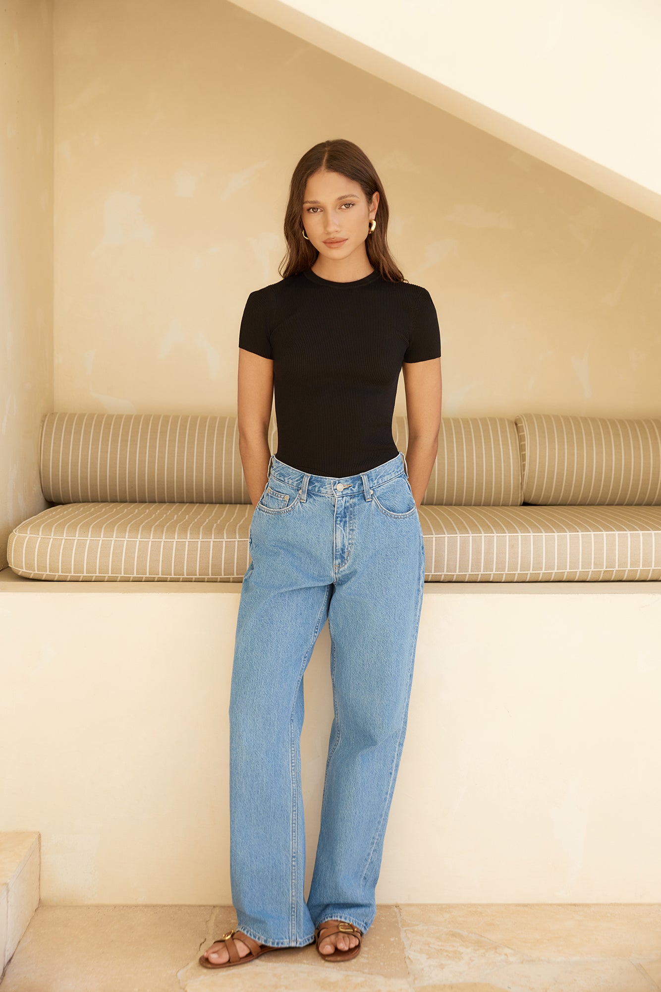 Rewrite The Rules Knit T-Shirt Black-Roy Dress