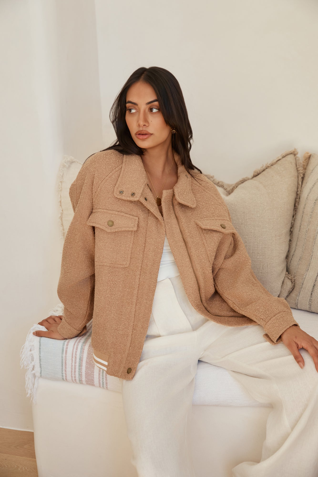 Winter Whimsy Jacket Caramel-Roy Dress