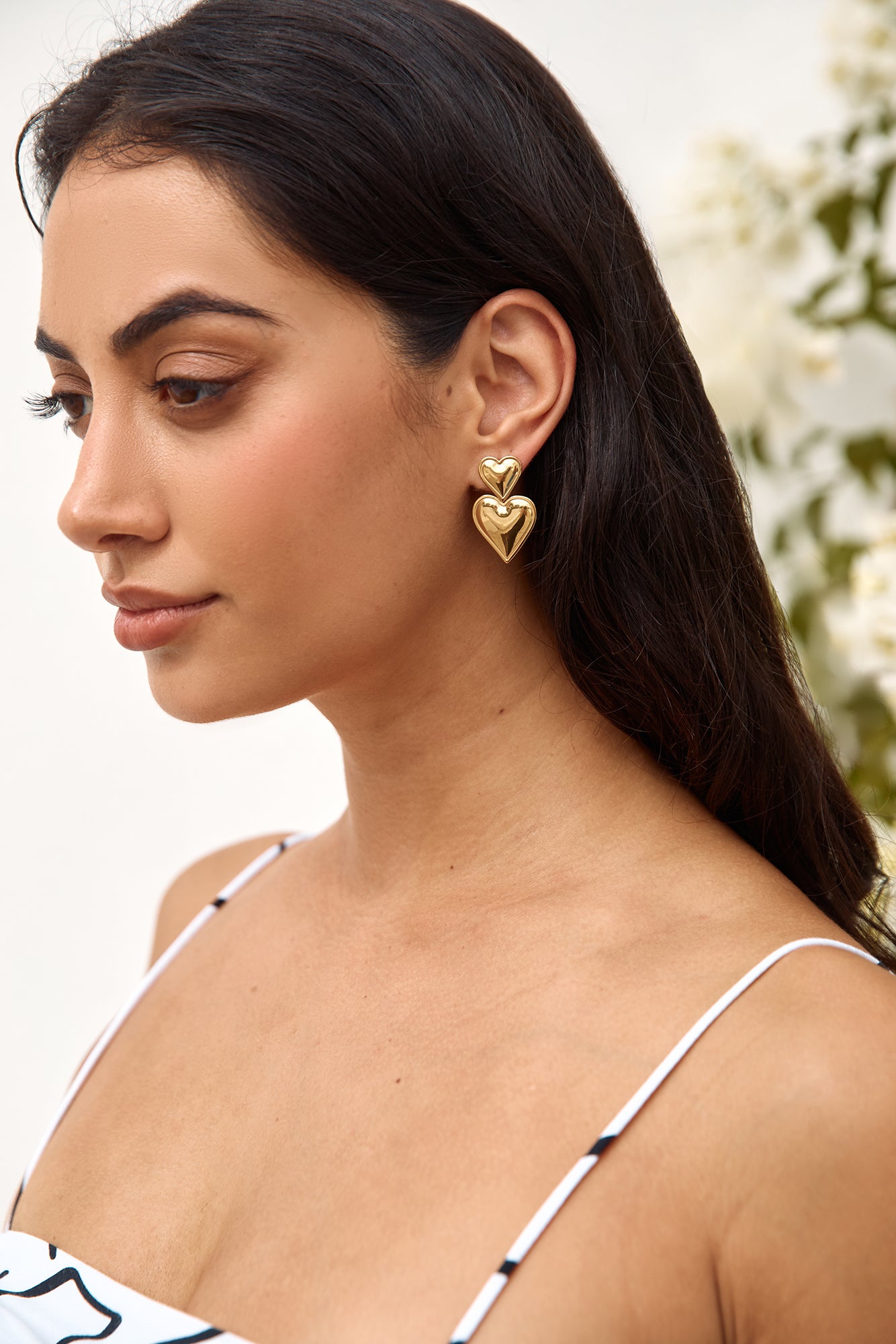 18k Gold Plated Love To Love Earrings Gold-Roy Dress