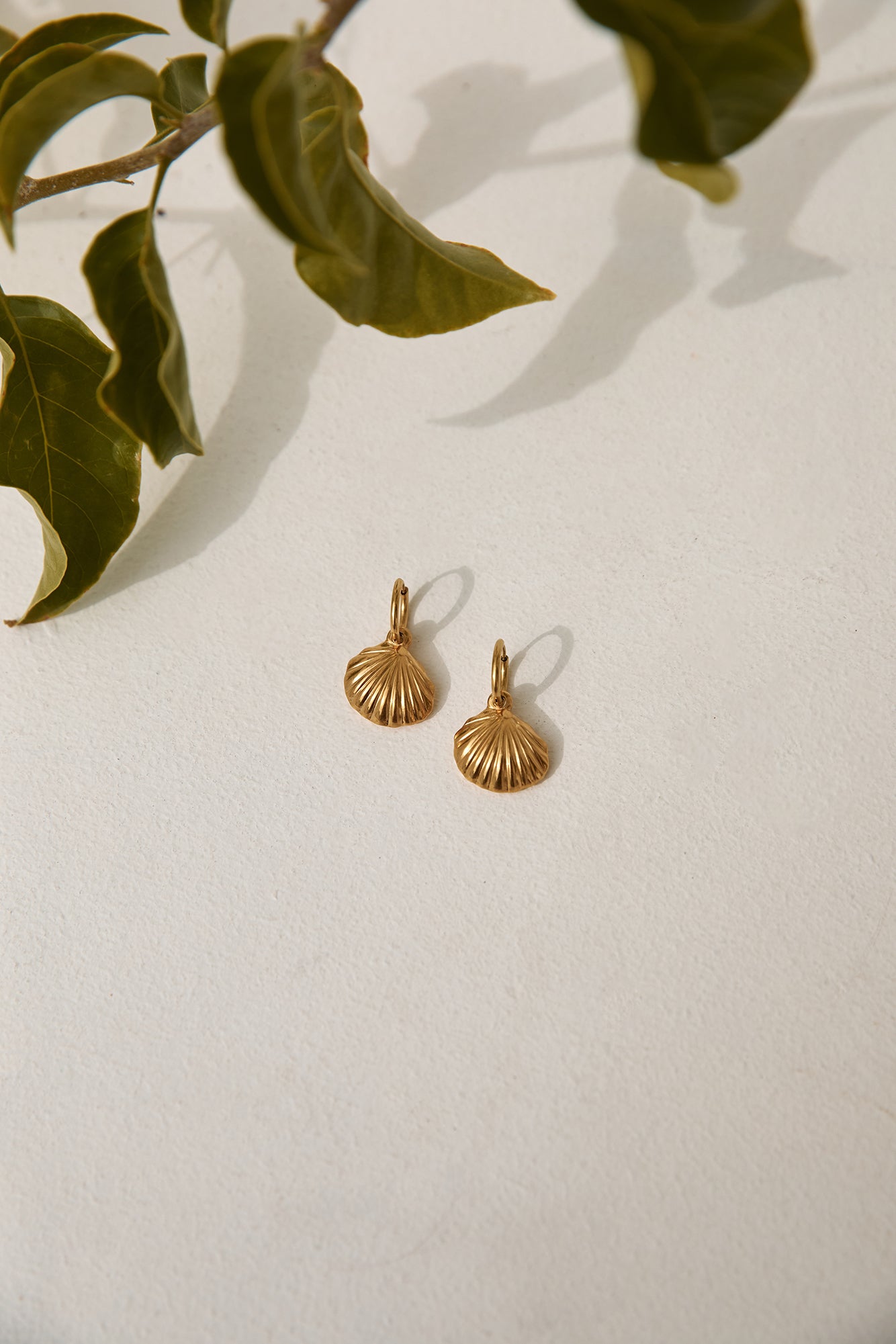 18k Gold Plated Shore Discovery Earrings Gold-Roy Dress