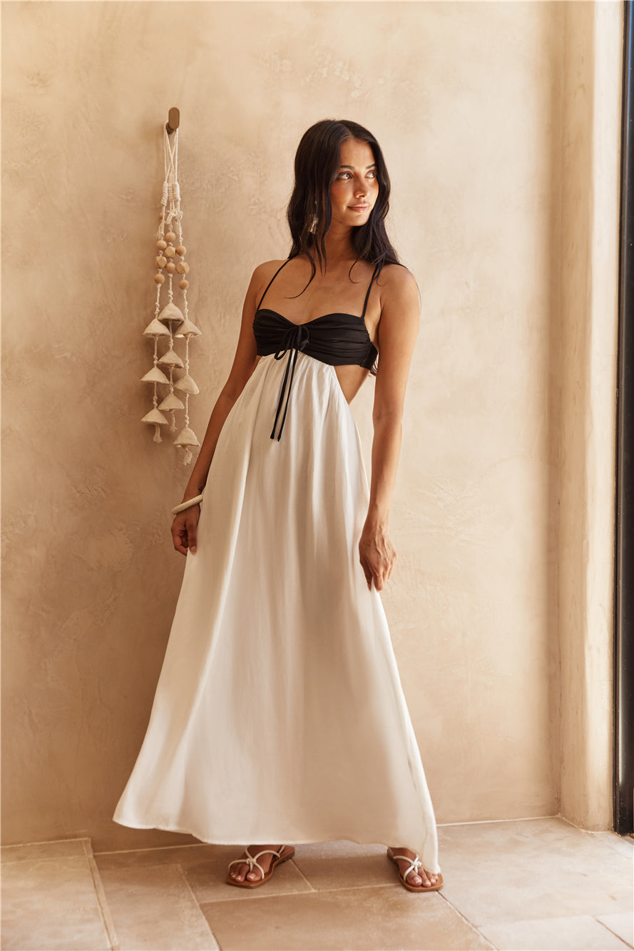 Sun kissed Sands Maxi Dress White-Roy Dress