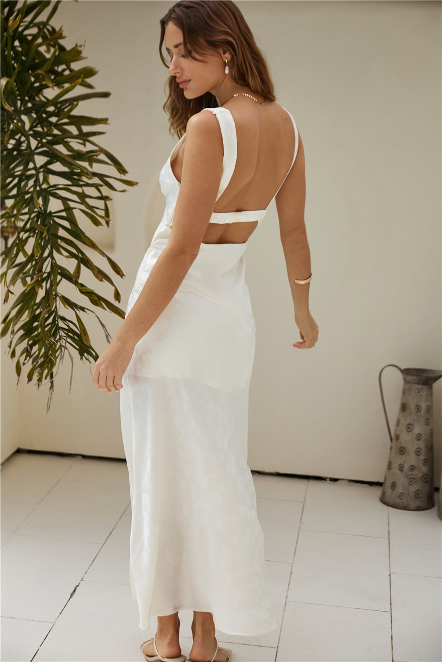 Alba Maxi Dress Cream-Roy Dress