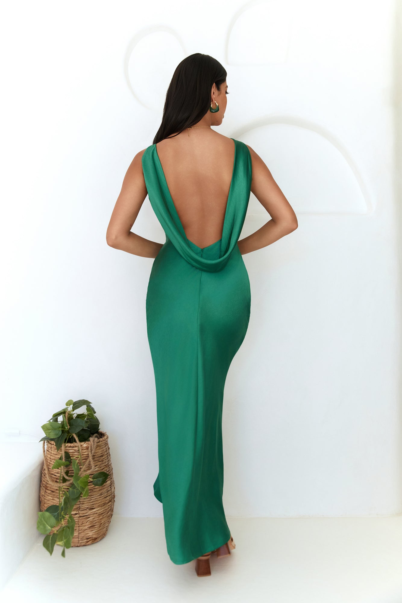 Raelyn Maxi Dress Emerald-Roy Dress