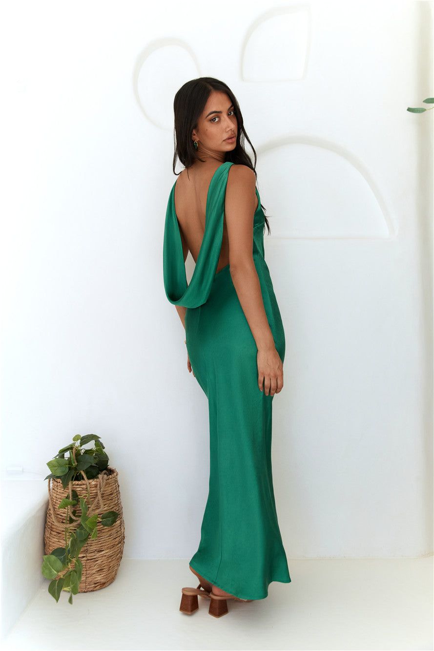 Raelyn Maxi Dress Emerald-Roy Dress