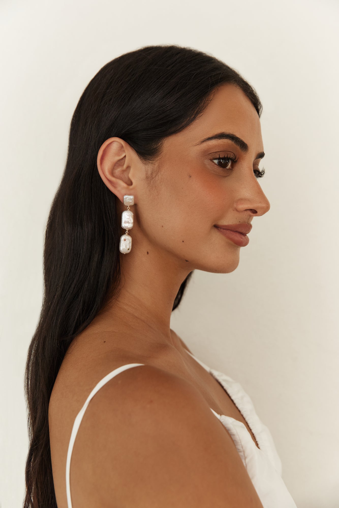 18K Gold Plated Jet Set Earrings Gold-Roy Dress