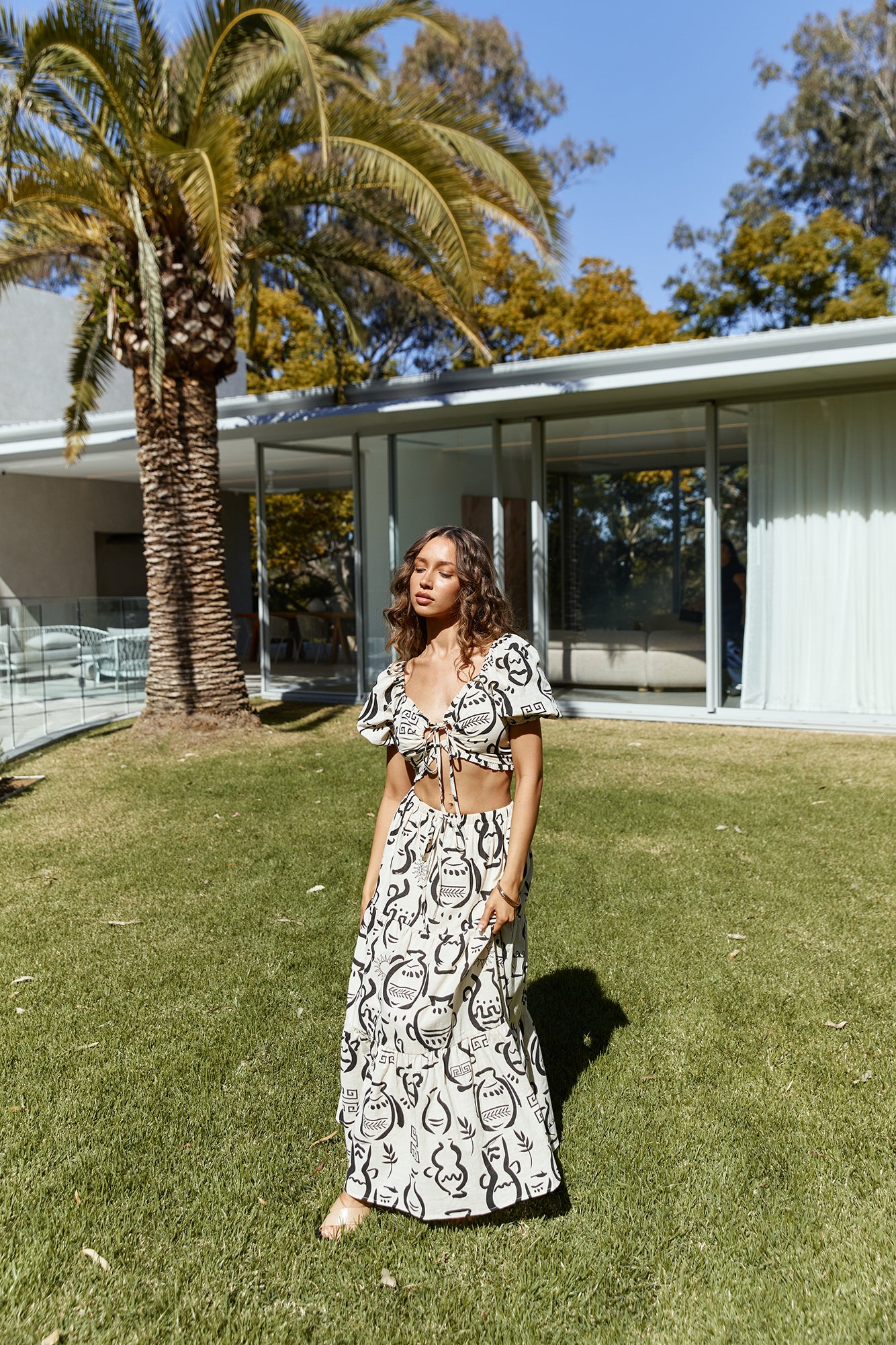 Reimagined Set Beige-Roy Dress