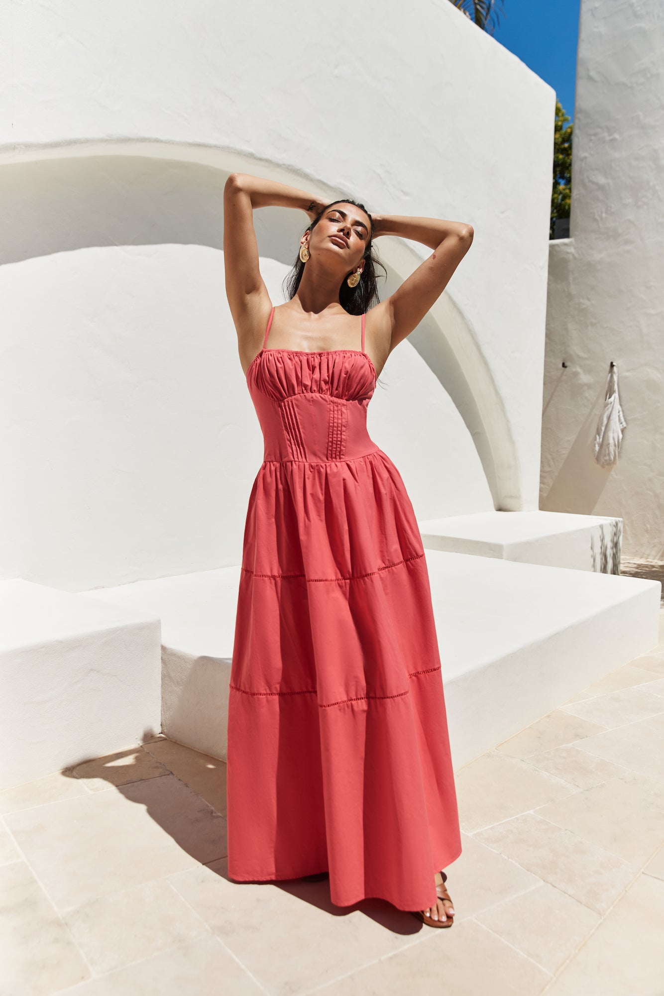 Mandy More Maxi Dress Red-Roy Dress