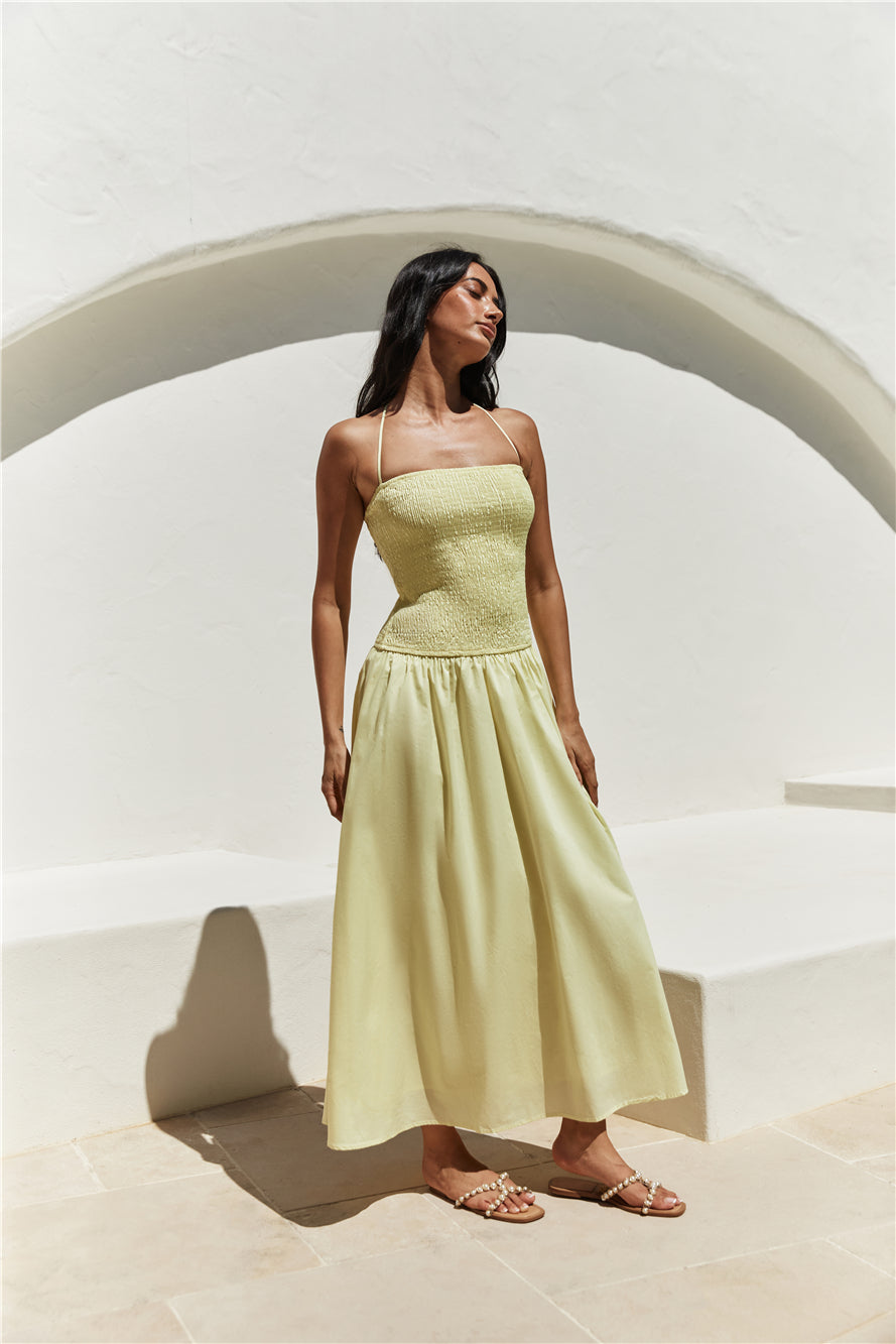 Blessed Destiny Maxi Dress Yellow-Roy Dress