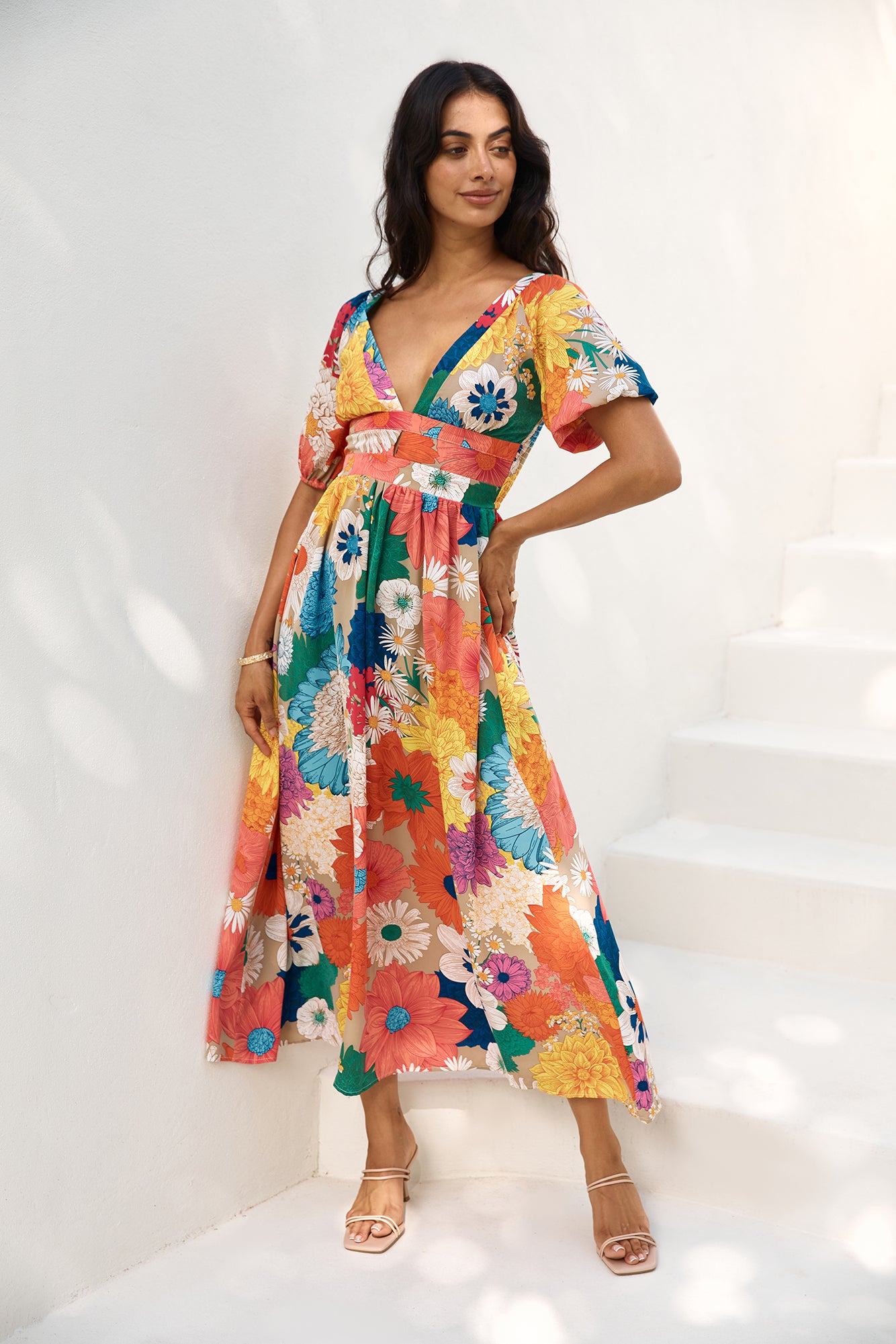 Garden Wedding Maxi Dress Multi-Roy Dress