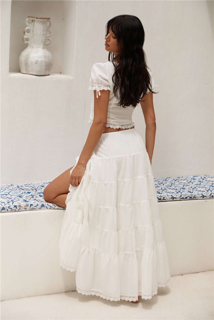 CHARLIE HOLIDAY Poppy Top White-Roy Dress