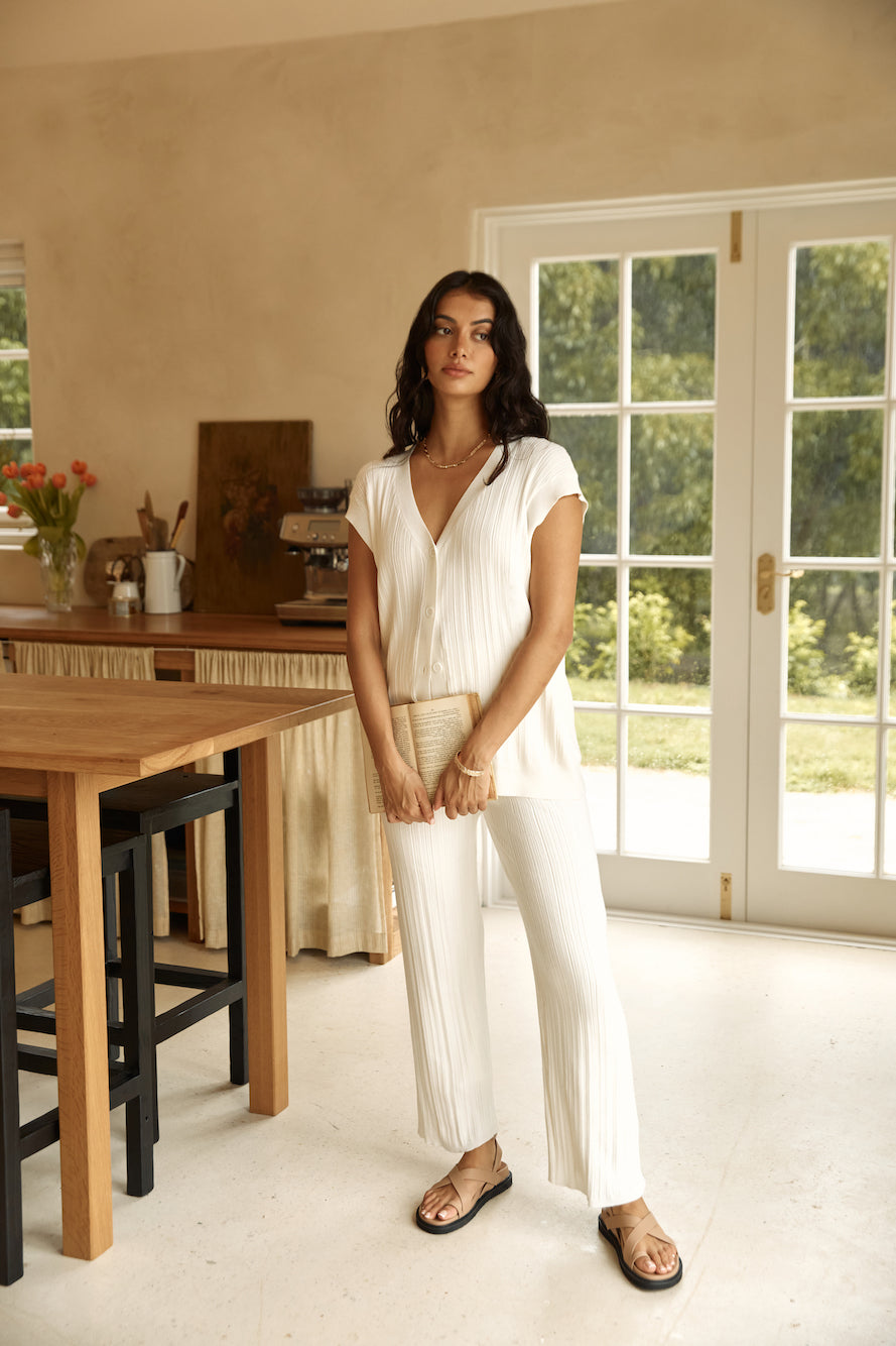 Seeking Memories Vest Top White-Roy Dress