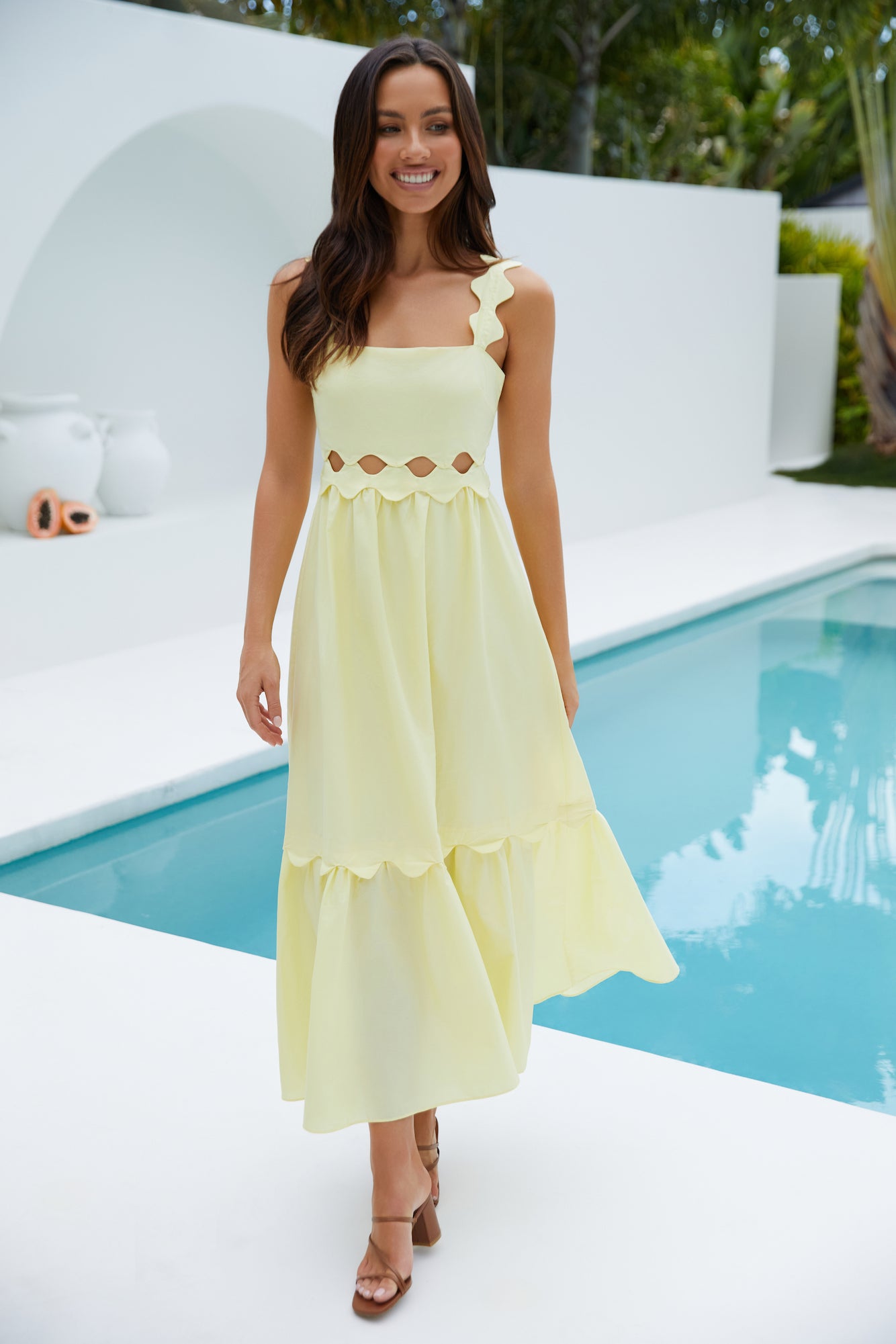 Mireille May Maxi Dress Yellow-Roy Dress