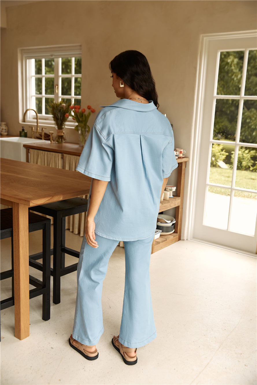 Around Town Set Blue-Roy Dress