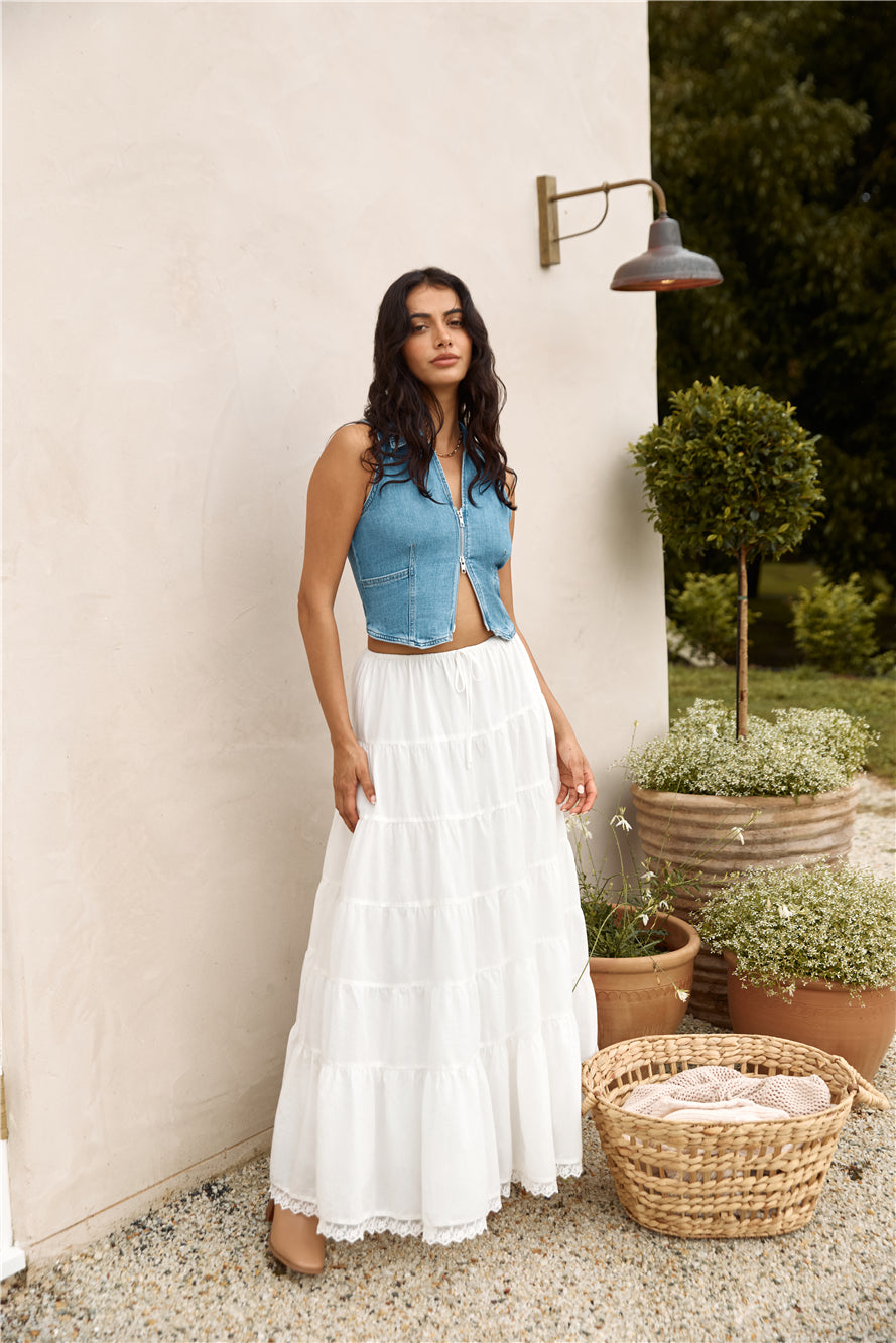 LEVI'S Slim Fit Lilou Denim Vest Blushing Don-Roy Dress