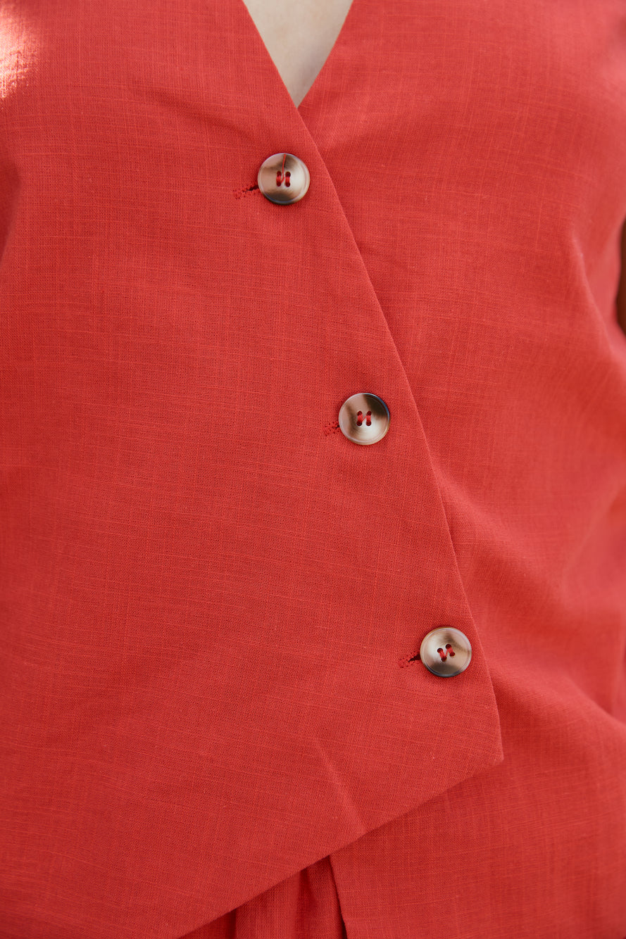 Golden Hour Set Red-Roy Dress