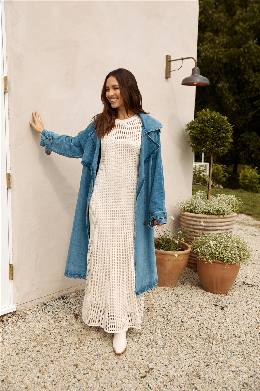 Tell The World Jacket Denim-Roy Dress