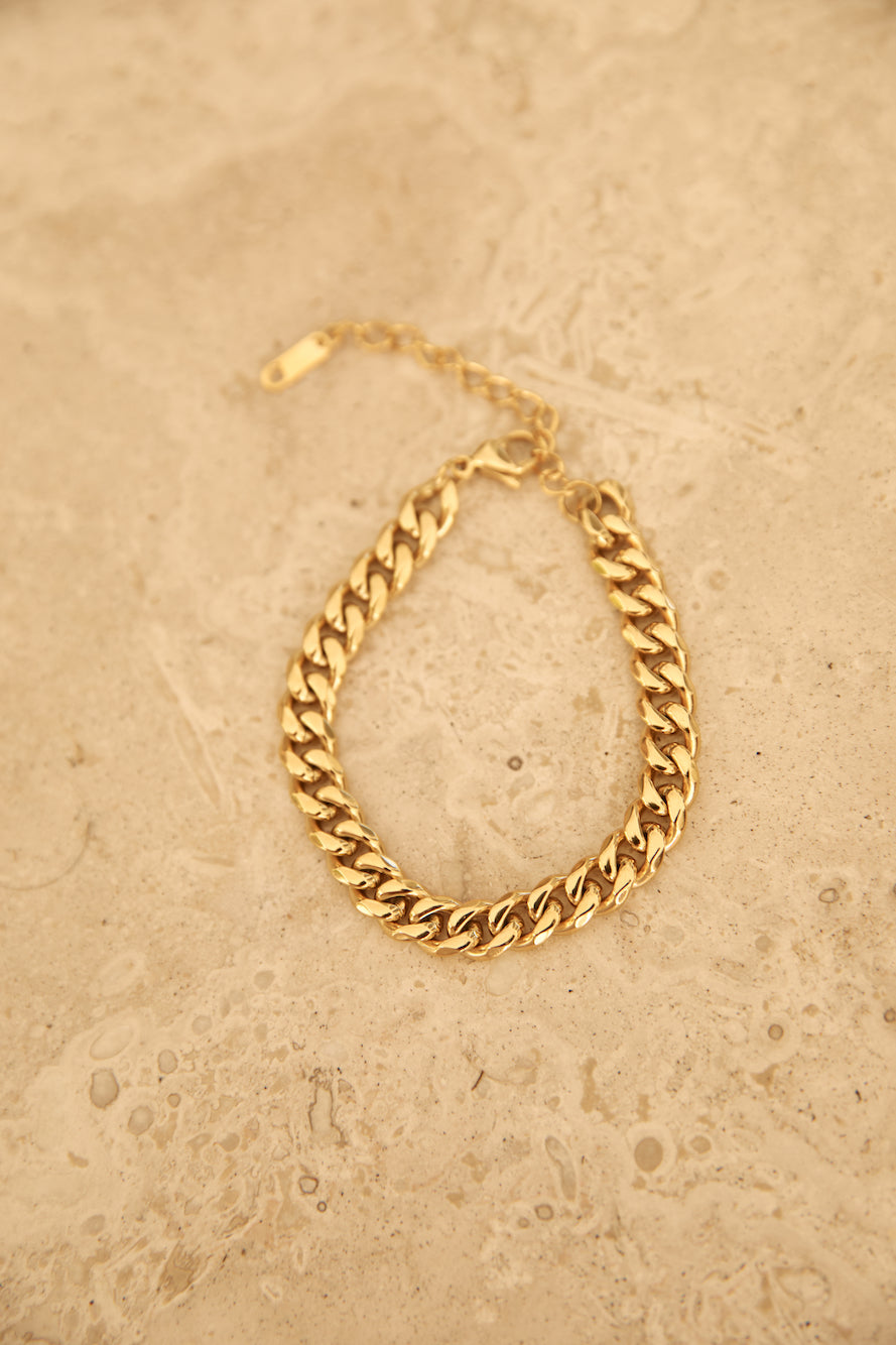 Wanderlust Love Chain Bracelet Gold-Roy Dress