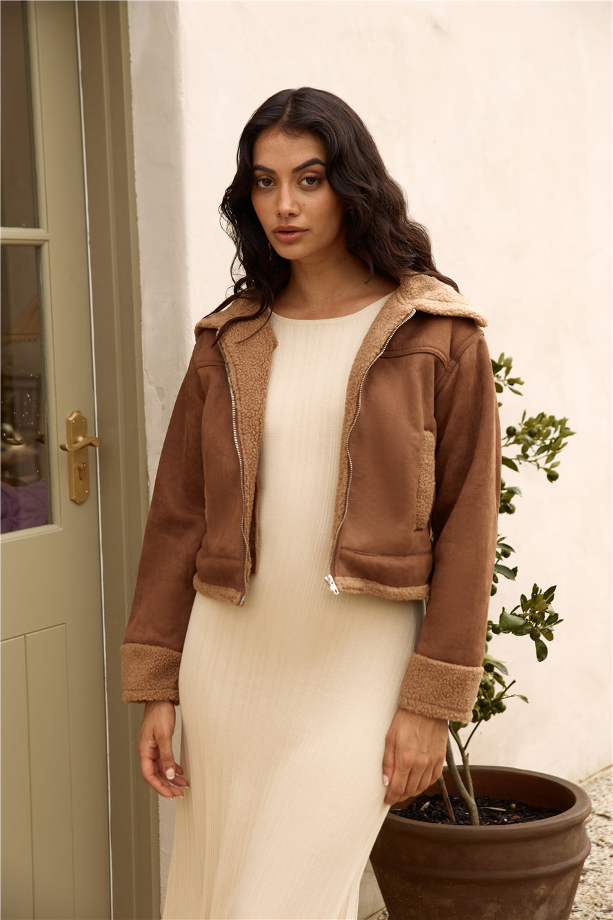 Cloud Chaser Jacket Brown-Roy Dress