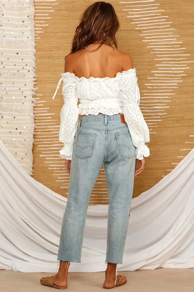 Bay Forest Crop Top White-Roy Dress