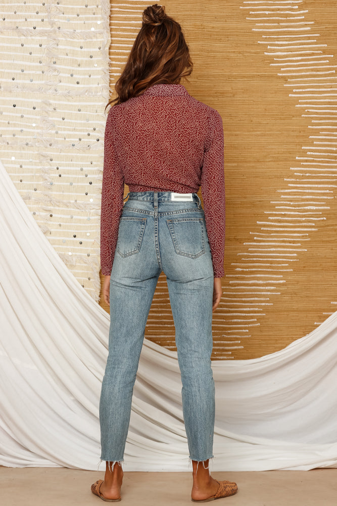 Agonis Crop Top Maroon-Roy Dress