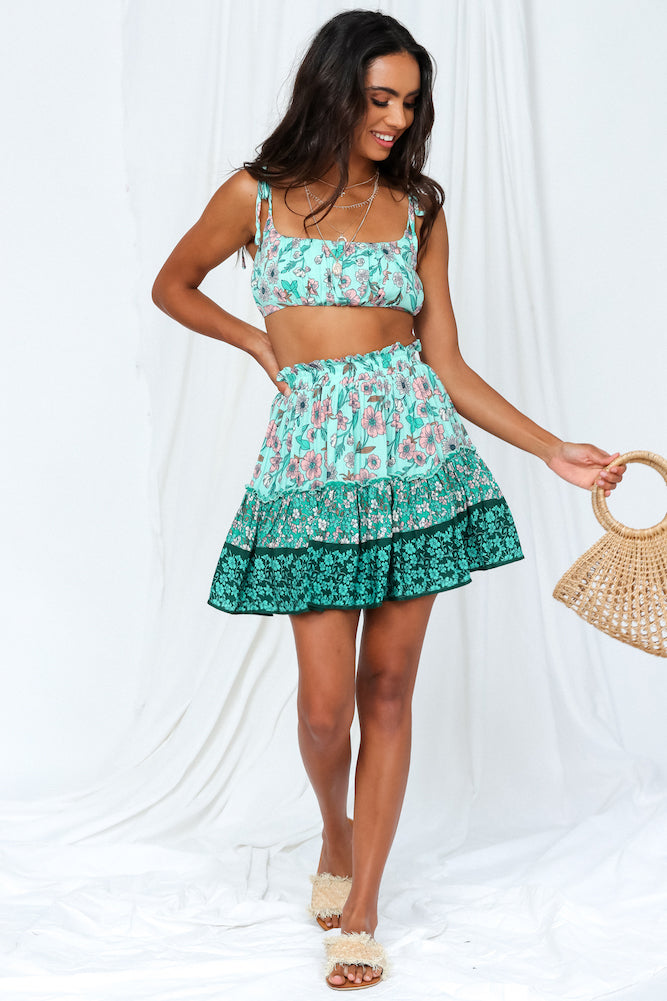 Acacia Garden Mini Skirt-Roy Dress