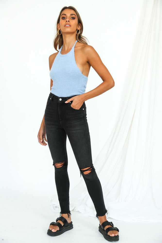 WRANGLER Hi Pins Cropped Skinny Jeans Backbite Black-Roy Dress