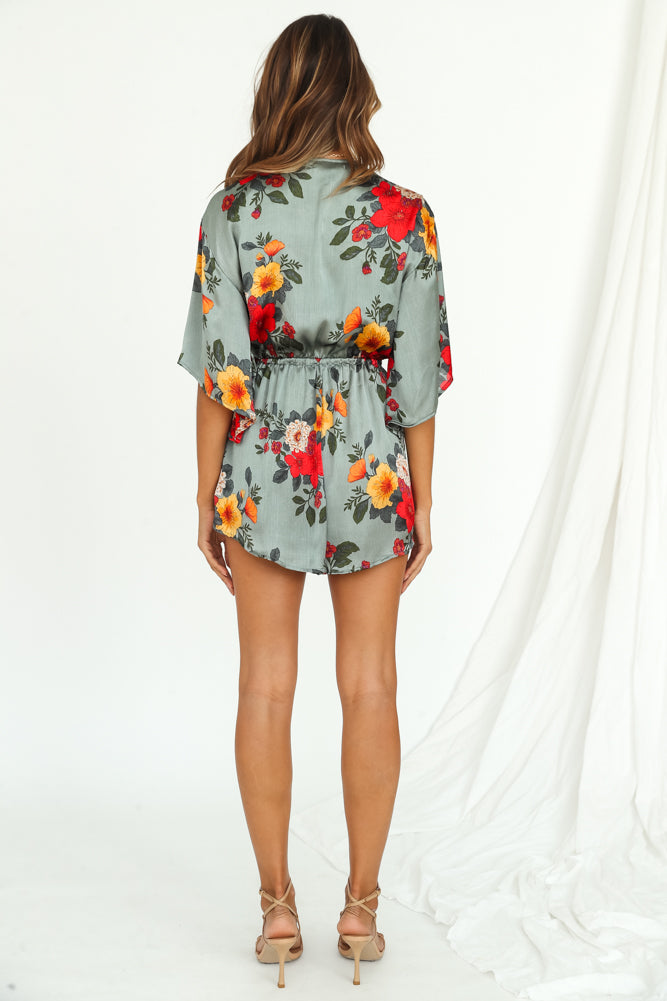 Calypso Romper-Roy Dress